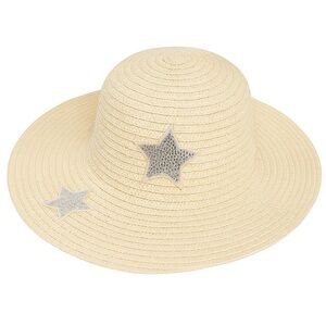 Kids Wide Brim Hat with Silver Stars Beach Hat Cat & Jack